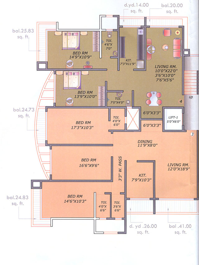 Floor Plan - Gokul Shushma, Santacruz West